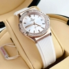 Đồng Hồ Nữ Carnival 8168L2 Dây Cao Su Trắng Mặt Trắng Đính Đá Rose Size 34mm Quartz 8168L2-VH-DCS-T1
