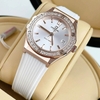 Đồng Hồ Nữ Carnival 8168L2 Dây Cao Su Trắng Mặt Trắng Đính Đá Rose Size 34mm Quartz 8168L2-VH-DCS-T1