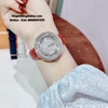 Đồng Hồ Nữ Davena 32091 Chính Hãng Dây Da Trám Đỏ Vỏ Silver 39mm