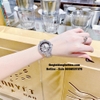 Đồng Hồ Nữ Davena 60089 Chính Hãng Mặt Báo Xoay Vỏ Silver 39mm