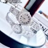 Đồng Hồ Davena Nữ 60181 Màu Bạc Đính Đá Chính Hãng 37mm
