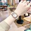 Đồng Hồ Nữ Hanboro by Huboler Quartz Dây Silicon Trắng Đính Đá Rose 36mm