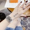 Đồng hồ Hanboro nữ dây cao su đính đá chính hãng, Hanboro moonphase mặt vuông size 36mm