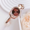 Set Đồng Hồ Lắc Tay Nữ Roberto Era Horsebit Dây Rose Gold Mặt Nâu Size 28mm - RE9202