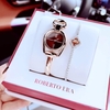 Set Đồng Hồ Lắc Tay Nữ Roberto Era Horsebit Dây Rose Gold Mặt Nâu Size 28mm - RE9202