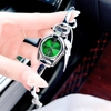 Set Đồng Hồ Lắc Tay Nữ Roberto Era Horsebit Mặt Xanh Lá Size 28mm - RE9104