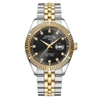 Đồng Hồ Nam Carnival 8131G Dây Thép Vỏ Demi Gold Black 41mm Chính Hãng