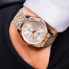 Đồng Hồ Nam Carnival 8131G Dây Thép Vỏ Demi Rose White 41mm Chính Hãng