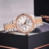 Đồng Hồ Nam Carnival 8131G Dây Thép Vỏ Demi Rose White 41mm Chính Hãng