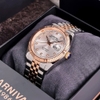 Đồng Hồ Nam Carnival 8131G Dây Thép Vỏ Demi Rose White 41mm Chính Hãng
