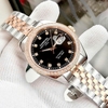 Đồng Hồ Nam Carnival 8131G2-CH-D Automatic Dây Thép Demi Vàng Hồng Mặt Đen Size 40mm