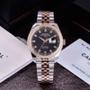 Đồng Hồ Nam Carnival 8131G2-CH-D Automatic Dây Thép Demi Vàng Hồng Mặt Đen Size 40mm