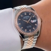 Đồng Hồ Nam Carnival 8131G2-CH-DK Automatic Dây Demi Vàng Hồng Mặt Xà Cừ Xám Size 40mm