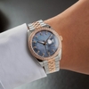 Đồng Hồ Nam Carnival 8131G2-CH-DK Automatic Dây Demi Vàng Hồng Mặt Xà Cừ Xám Size 40mm