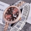Đồng Hồ Nam Carnival 8131G2-CH-N Automatic Dây Thép Demi Vàng Hồng Mặt Nâu Size 40mm
