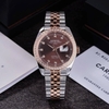 Đồng Hồ Nam Carnival 8131G2-CH-N Automatic Dây Thép Demi Vàng Hồng Mặt Nâu Size 40mm