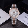 Đồng Hồ Nam Carnival 8131G2-CH-TK Automatic Dây Demi Vàng Hồng Mặt Xà Cừ Trắng Size 40mm