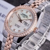 Đồng Hồ Nam Carnival 8131G2-CH-TK Automatic Dây Demi Vàng Hồng Mặt Xà Cừ Trắng Size 40mm