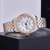 Đồng Hồ Nam Carnival 8131G2-CH-TK Automatic Dây Demi Vàng Hồng Mặt Xà Cừ Trắng Size 40mm