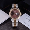 Đồng Hồ Nam Carnival 8131G2-CV-N Automatic Dây Thép Demi Vàng Mặt Nâu Size 40mm