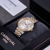 Đồng Hồ Nam Carnival 8131G2-CV-T Automatic Dây Thép Demi Vàng Mặt Trắng Size 40mm