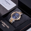 Đồng Hồ Nam Carnival 8131G2-CV-X Automatic Dây Thép Demi Vàng Mặt Xanh Navy Size 40mm
