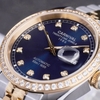 Đồng Hồ Nam Carnival 8131G2-CV-X Automatic Dây Thép Demi Vàng Mặt Xanh Navy Size 40mm