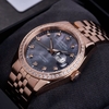 Đồng Hồ Nam Carnival 8131G2-VH-DK Automatic Dây Vàng Hồng Mặt Xà Cừ Xám Size 40mm