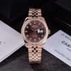 Đồng Hồ Nam Carnival 8131G2-VH-N Automatic Dây Thép Vàng Hồng Mặt Nâu Size 40mm