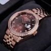 Đồng Hồ Nam Carnival 8131G2-VH-N Automatic Dây Thép Vàng Hồng Mặt Nâu Size 40mm