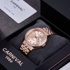 Đồng Hồ Nam Carnival 8131G2-VH-NN Automatic Dây Thép Vàng Hồng Mặt Vàng Hồng Size 40mm