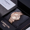 Đồng Hồ Nam Carnival 8131G2-VH-NN Automatic Dây Thép Vàng Hồng Mặt Vàng Hồng Size 40mm