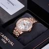 Đồng Hồ Nam Carnival 8131G2-VH-T Automatic Dây Thép Vàng Hồng Mặt Trắng Size 40mm