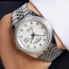 Đồng Hồ Nam Carnival 8131G2-VT-TK Automatic Dây Thép Silver Mặt Xà Cừ Trắng Size 40mm