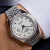 Đồng Hồ Nam Carnival 8131G2-VT-TK Automatic Dây Thép Silver Mặt Xà Cừ Trắng Size 40mm