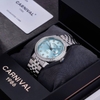 Đồng Hồ Nam Carnival 8131G2-VT-XT Automatic Dây Thép Bạc Mặt Xanh Tiffany Size 40mm