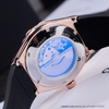 Đồng Hồ Nam Carnival 8168G Tự Động Mặt Trắng Xà Cừ Dây Cao Su Đen Vàng Hồng 42mm