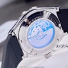 Đồng Hồ Nam Carnival 8168G Tự Động Mặt Xà Cừ Dây Cao Su Đen Vỏ Silver 42mm
