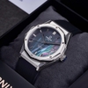 Đồng Hồ Nam Carnival 8168G Tự Động Mặt Xà Cừ Dây Cao Su Đen Vỏ Silver 42mm