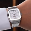 Đồng Hồ Nam Carnival 8187G Tự Động 6 Kim Mặt Trắng Dây Kim Loại Silver Size 42mm