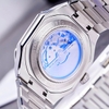 Đồng Hồ Nam Carnival 8187G Tự Động 6 Kim Mặt Trắng Dây Kim Loại Silver Size 42mm