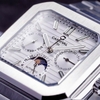 Đồng Hồ Nam Carnival 8187G Tự Động 6 Kim Mặt Trắng Dây Kim Loại Silver Size 42mm