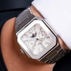 Đồng Hồ Nam Carnival 8187G Tự Động 6 Kim Mặt Trắng Dây Kim Loại Silver Size 42mm