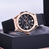 Đồng Hồ Nam Carnival 8188G Máy Cơ Tự Động Dây Cao Su Đen Mặt Đen Size 42mm Vỏ Rose 8188G-VH-DCS-D
