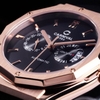 Đồng Hồ Nam Carnival 8188G Máy Cơ Tự Động Dây Cao Su Đen Mặt Đen Size 42mm Vỏ Rose 8188G-VH-DCS-D