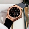Đồng Hồ Nam Carnival 8188G Máy Cơ Tự Động Dây Cao Su Đen Mặt Đen Size 42mm Vỏ Rose 8188G-VH-DCS-D