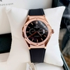 Đồng Hồ Nam Carnival 8188G Máy Cơ Tự Động Dây Cao Su Đen Mặt Đen Size 42mm Vỏ Rose 8188G-VH-DCS-D