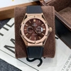 Đồng Hồ Nam Carnival 8188G Máy Cơ Tự Động Dây Cao Su Đen Mặt Nâu Size 42mm Vỏ Rose 8188G-VH-DCS-N