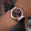 Đồng Hồ Nam Carnival 8188G Máy Cơ Tự Động Dây Cao Su Đen Mặt Nâu Size 42mm Vỏ Rose 8188G-VH-DCS-N