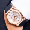 Đồng Hồ Nam Carnival 8188G Máy Cơ Tự Động Dây Cao Su Đen Mặt Trắng Size 42mm Vỏ Rose 8188G-VH-DCS-T